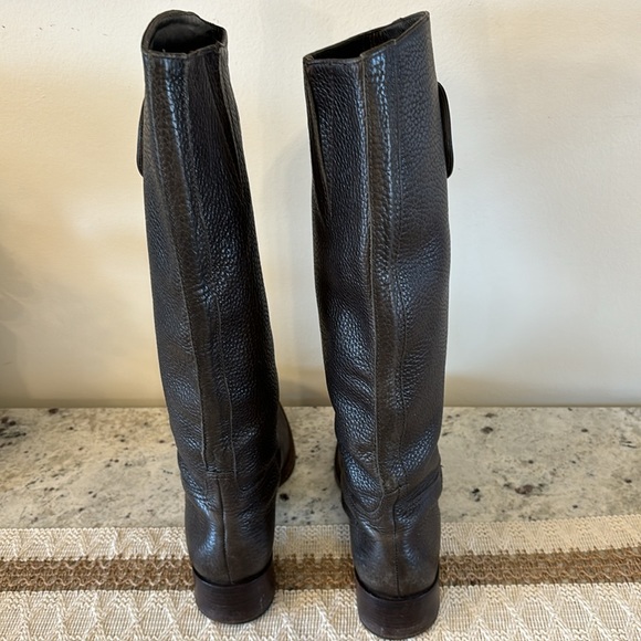 Tory Burch Keaton Riding Boots. Brown leather. Size Womans 7. - Picture 8 of 13